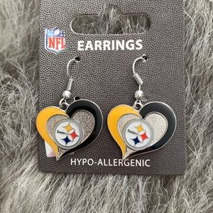 NWT NFL Steelers earrings